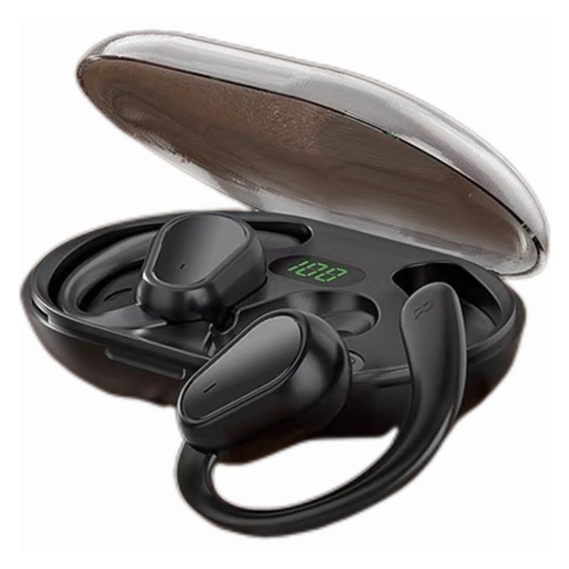 Écouteurs Bluetooth Sans Fil D88 TWS avec Boîtier de Charge et Affichage LED – Noir