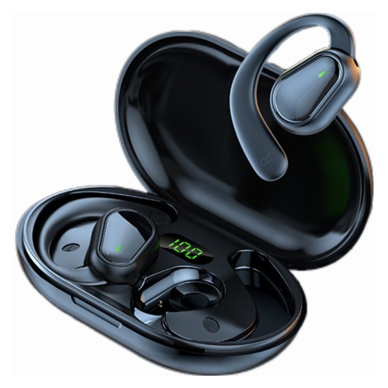 Écouteurs Bluetooth Sans Fil D88 TWS avec Boîtier de Charge et Affichage LED – Noir