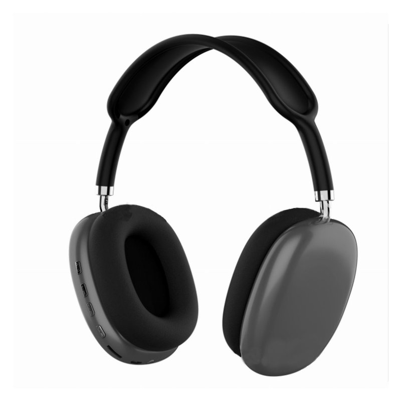 Casque Bluetooth P9 sans fil stéréo avec micro et radio FM – Noir