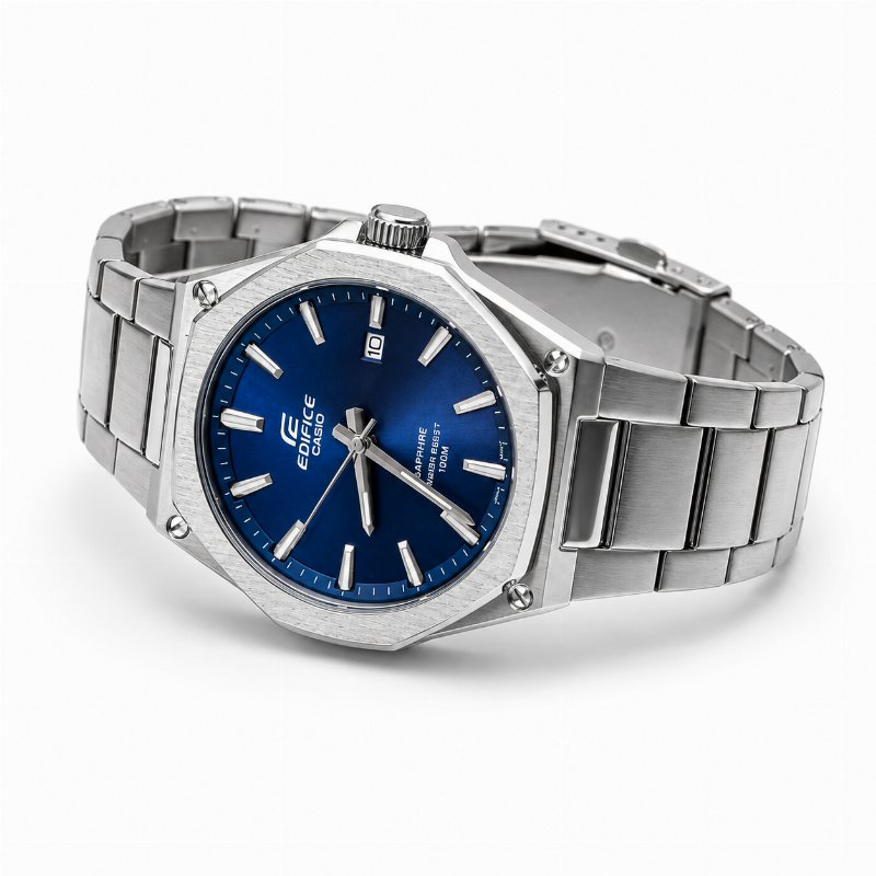 Montre Casio Edifice EFR-S108D-2AV – Cadran Bleu, Bracelet Acier
