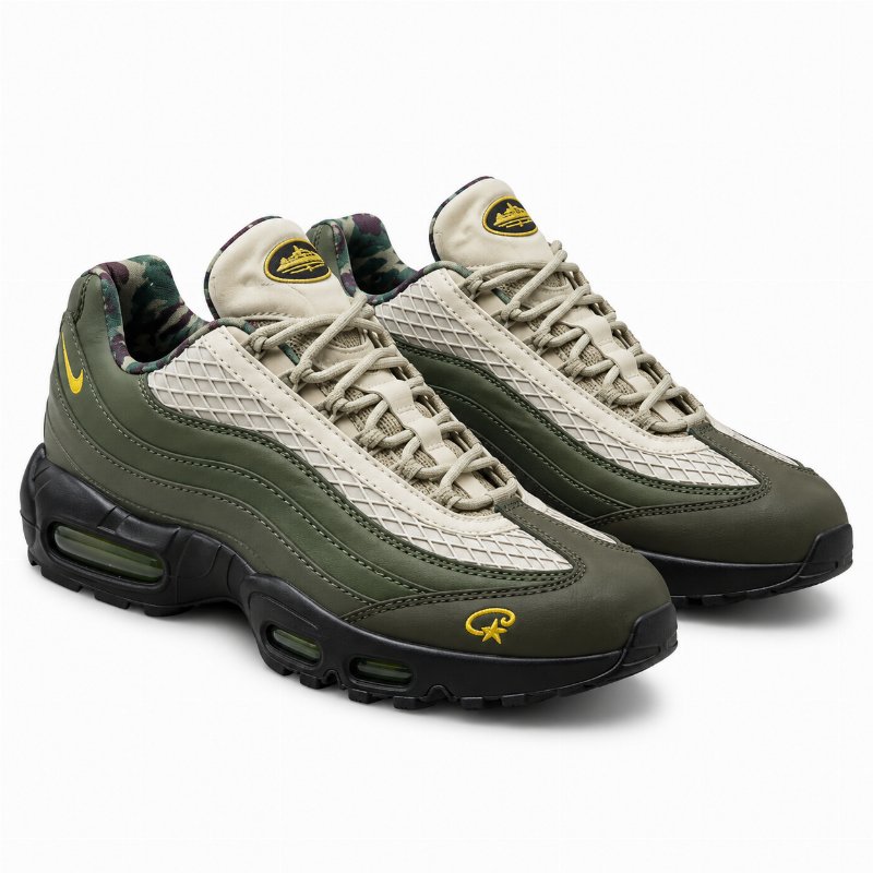 Corteiz x Nike Air Max 95 SP “Gutta Green” – Sneakers Lifestyle à Amorti Air Visible