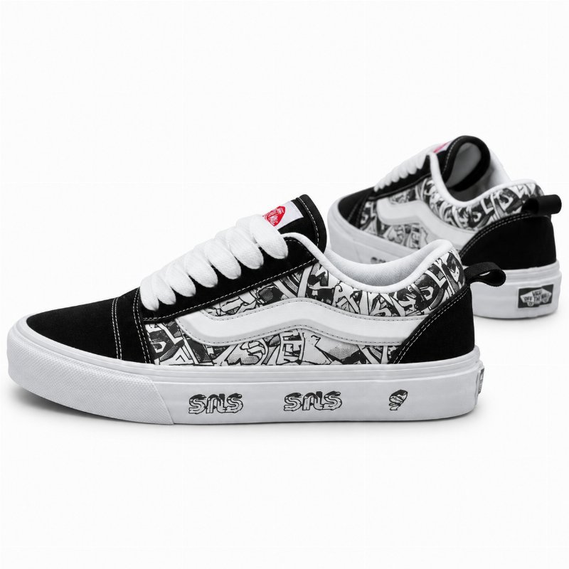 Vans Old Skool x SNS “Black/White Graffiti” – Sneakers Skate Lifestyle à Motifs Graphiques