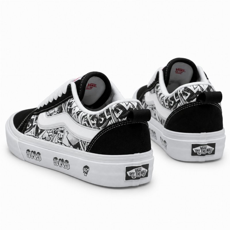Vans Old Skool x SNS “Black/White Graffiti” – Sneakers Skate Lifestyle à Motifs Graphiques
